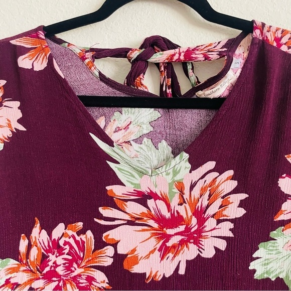 Southern Stitch woman’s boho long sleeve blouse top size S floral gauzy flowy - Picture 6 of 9